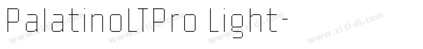 PalatinoLTPro Light字体转换